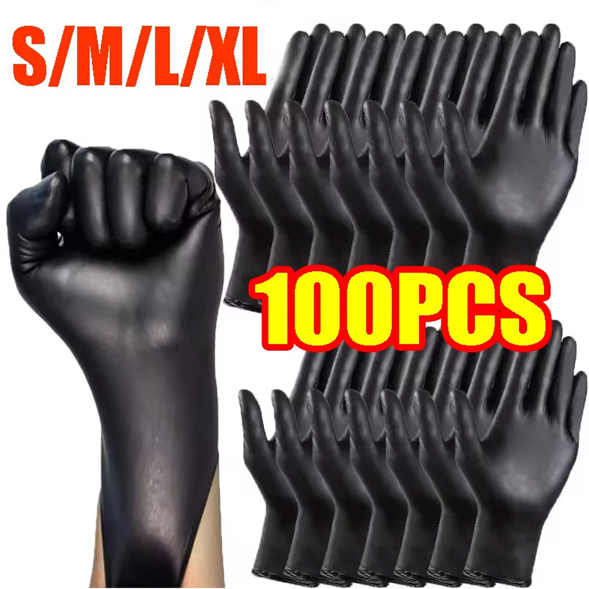 Disposable Gloves Nitrile - 10/20/50/100 adet torbalı tek kullanımlık eldivenler