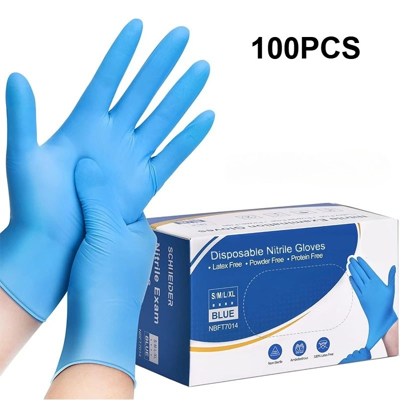 Disposable Gloves Nitrile - 100 adet mavi nitril tek kullanımlık