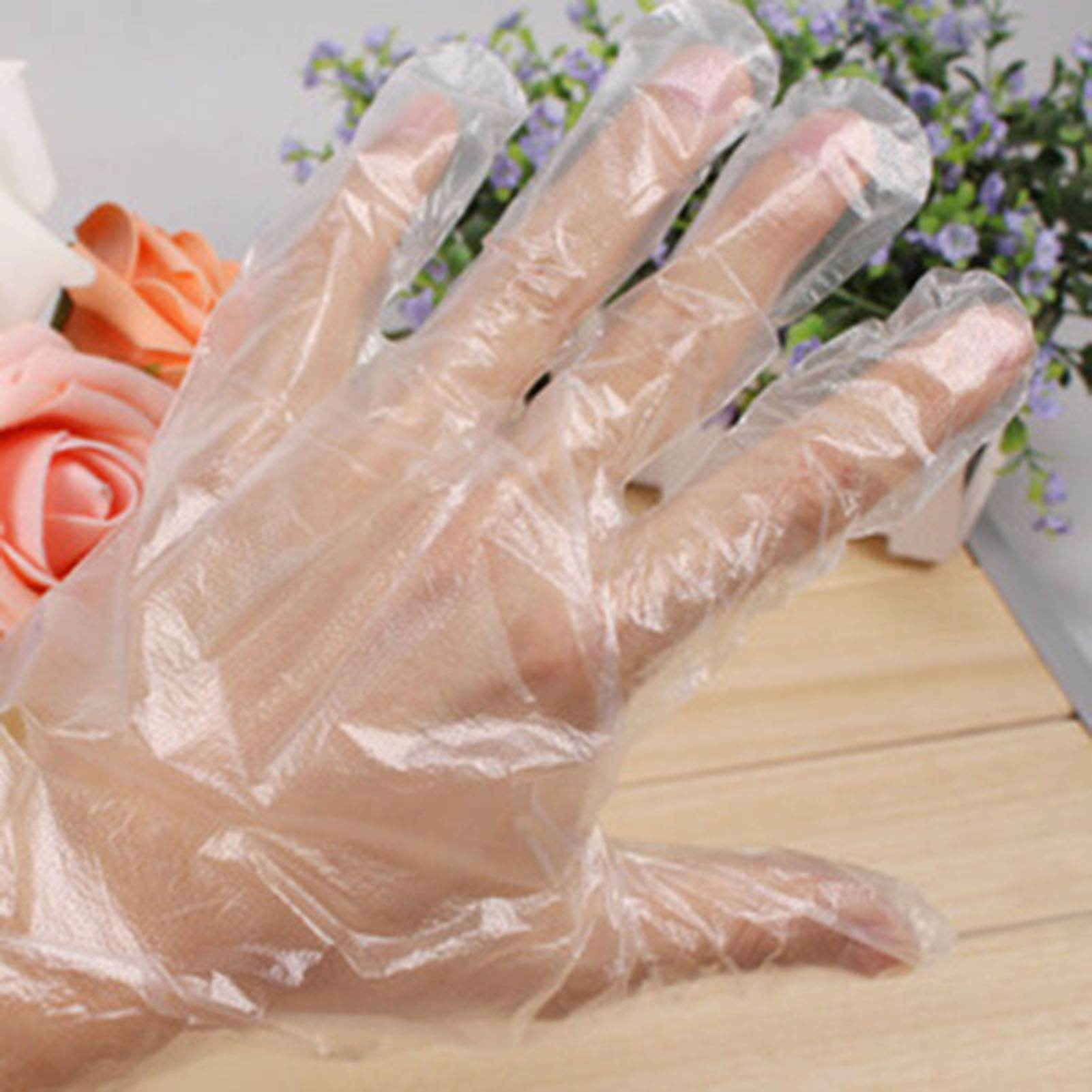 Disposable Gloves Nitrile - Toptan 100 adet Plastik Tek Kullanımlık