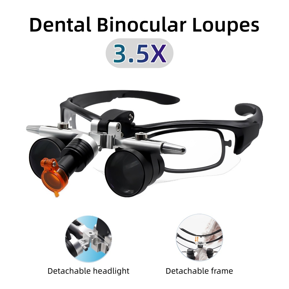 Led Medical Headlight - Diş Hekimliği Binoküler Büyüteçleri 3.5X Tıbbi