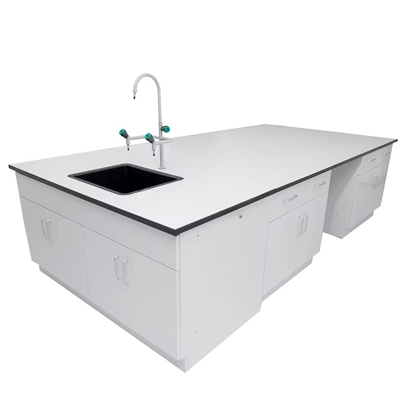 Medical Laboratory - Tıbbi Laboratuvar Mobilyası Ada Tipi Masa