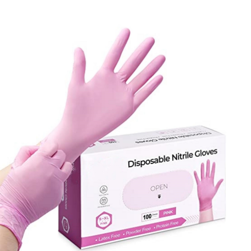 Pembe nitril tek kullanımlık e - Disposable Gloves Nitrile incelemesi ve fiyatı