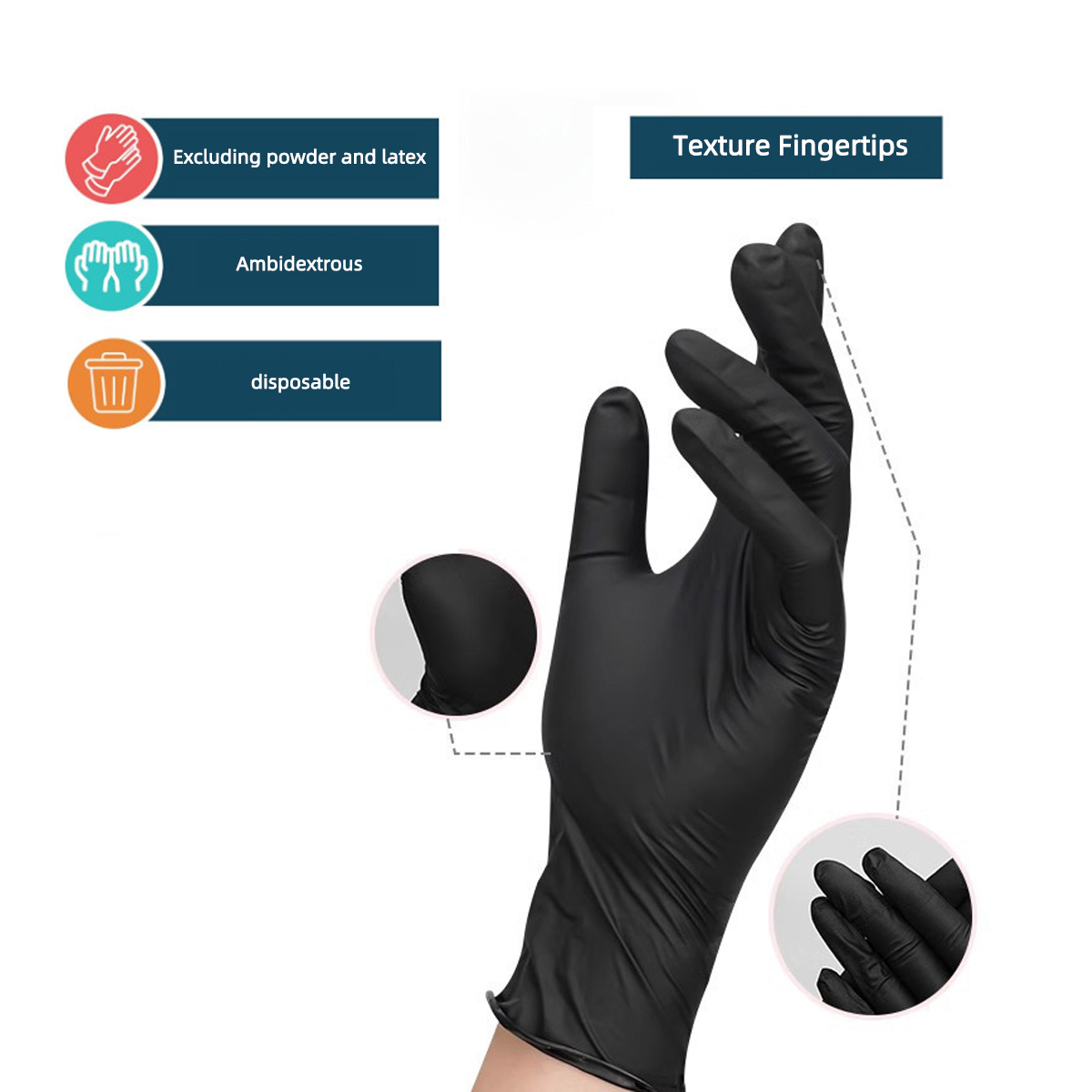 10/20/50/100 adet torbalı tek  - Disposable Gloves Nitrile incelemesi ve fiyatı