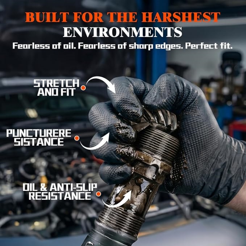 8 Mil Ağır Hizmet Tipi Endüstr - Disposable Gloves Nitrile incelemesi ve fiyatı