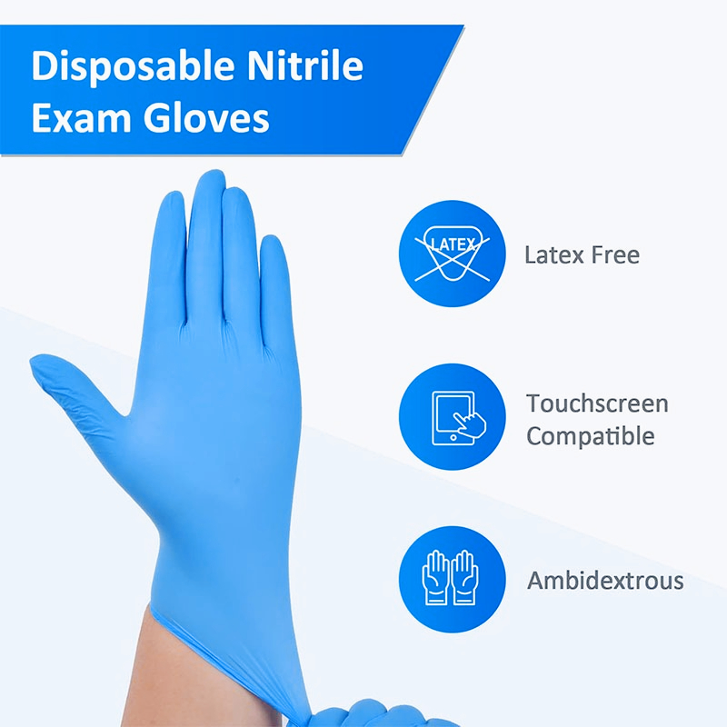 100 adet mavi nitril tek kulla - Disposable Gloves Nitrile incelemesi ve fiyatı