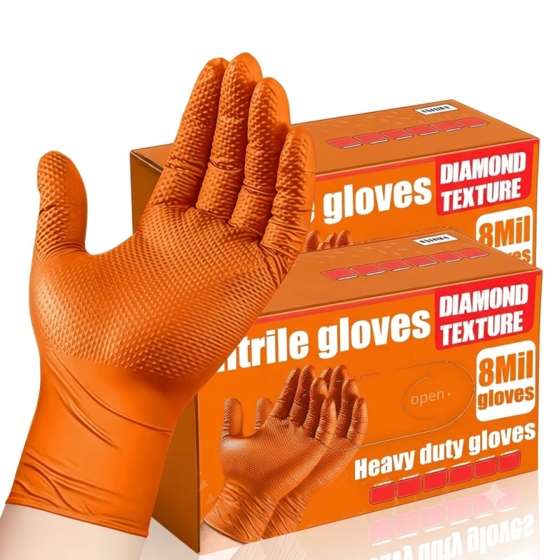 Ağır Hizmet Tipi Turuncu Nitri - Disposable Gloves Nitrile incelemesi ve fiyatı