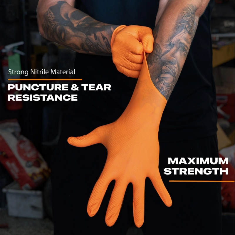 Ağır Hizmet Tipi Turuncu Nitri - Disposable Gloves Nitrile incelemesi ve fiyatı