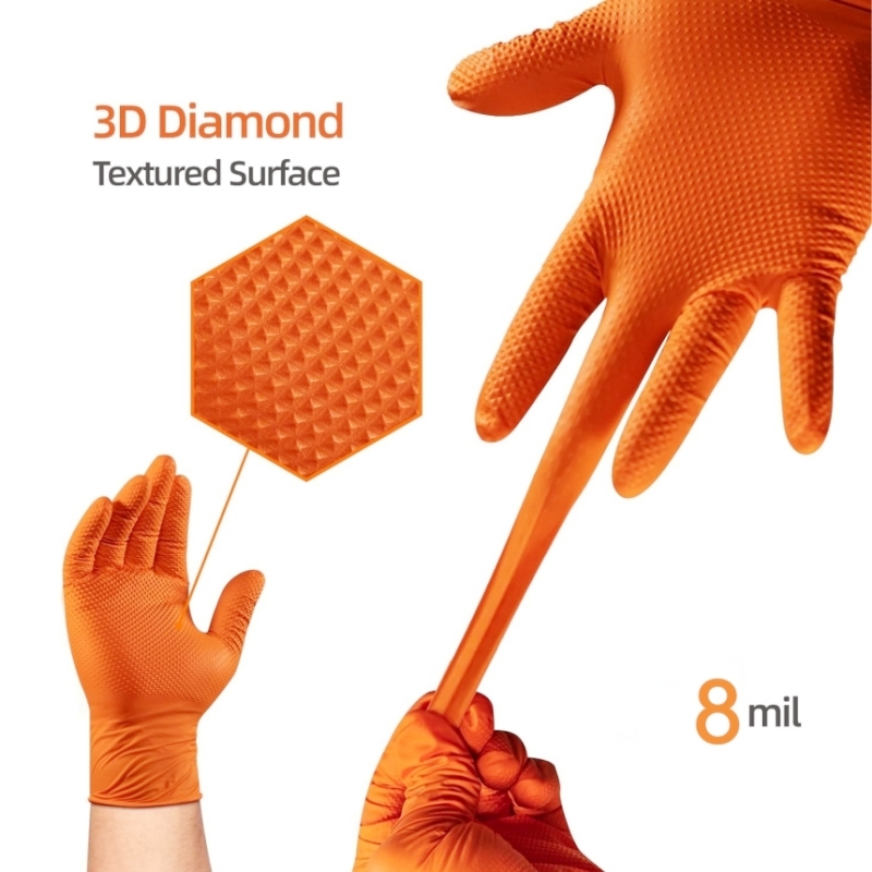 Ağır Hizmet Tipi Turuncu Nitri - Disposable Gloves Nitrile incelemesi ve fiyatı