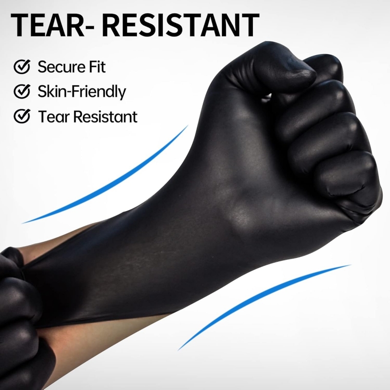 100 adet siyah nitril eldiven  - Disposable Gloves Nitrile incelemesi ve fiyatı